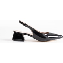 Trendella Allien Siyah Rugan Kadın Ayakkabı