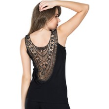 Kapsulavm Derya Kurşun Dekolte Güpürlü Kadın Atlet 175