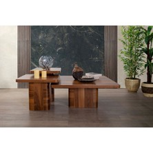 Doressa Cubes Walnut Sehpa
