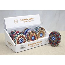 Çılgın Tahtakale Taşlı El Aynası Oval Ince Model 5