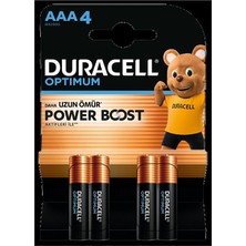 Duracell Optimum Powerboost Aaa Ince Kalem Pil 4'lü