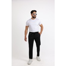 Cliento Modern Tarz Desenli Örme Jogger Erkek Pantolon