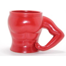 Çılgın Tahtakale Vücut Porselen Kupa Bardak Kırmızı Renk