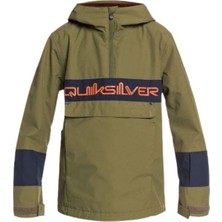 Quiksilver Side Hit Block Youth Jk Erkek Çocuk Yeşil Snowboard Ceketi