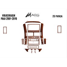 Mars Cockpit Design Volkswagen Polo Uyumlu Alüminyum Kaplama 2001-2005 14 Parça Maun