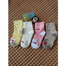 Rocks For Kalın Havlu Termal Burun Dikişsiz 4'lü Kız Çocuk Çorabı