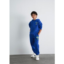 Mavi Minecraft Baskılı Mavi Eşofman Altı 6010027-70896