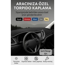 Mercedes Viano W447 2014+ - 3D Torpido Koruma Kılıfı - Ön Göğüs Kaplama - Gri Şerit Trobus Viano