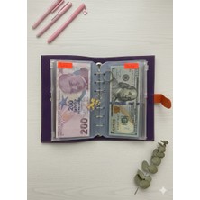 Bütçe Ajandası | Bütçe Planlayıcı Cüzdan (Mor-Turuncu Kilit)