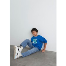 Mavi MVJNS Bisiklet Yaka Mavi Sweatshirt 6S10157-82491