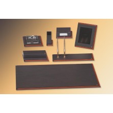 Nusrat Bilişim Tabac Sümen Takımı Deri ve Ağaç Mat Siyah 795 11