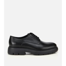 Hotiç Erkek Deri Siyah Kalın Tabanlı Günlük Ayakkabı