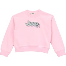 Jeep Baskılı Kız Çocuk Pembe Sweatshırt J5WG-SWT7553