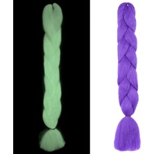 Marsilyan Fosforlu Neon Örgülük Saç Esperer 100 Gr. - Mor