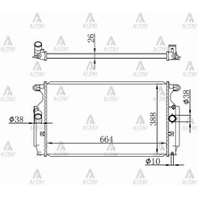 Maher RADYATÖR SU AVENSIS 2009 2.0 DİZEL M-T BRAZING 16400 0R030