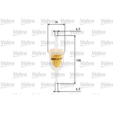 Valeo ŞEFFAF BENZİN ARA FİLTRE KÜÇÜK TİP ÜNİVERSAL 7700544588 82425649 251201511D