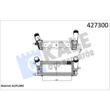 Intercooler Al/brz Transıt Courıer /fıesta 4-B-Max 1.0 Ecoboost 2018- 1 Akışlı JT766K775AA