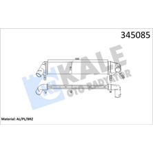 Turbo Radyatörü Intercooler Logan Mcv-Sandero 2009 K9K Al/pl/brz 8200409045