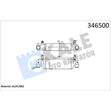 TURBO INTERCOOLER RADYATORU FOCUS 1.8TDCI 1998-2005 CONNECT 1.8 TDCI 2004-2009- 338 127 73