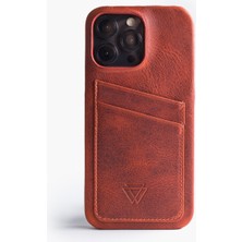 Wachikopa Full Wrap C.C. El Yapımı Hakiki Deri iPhone 14 Pro Kılıfı
