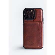 Wachikopa Back Wallet El Yapımı Hakiki Deri iPhone 14 Plus Kılıfı