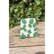 FourForce Concept Yaprak Onlu Mum Kalıbı (Silikon)