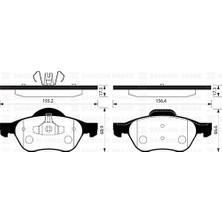 SANGSIN ÖN BALATA MEGANE 2 2002 SCENIC 2 2002 CLIO 3 2005 1.5DCI 1.6 165 2.0 165 410601237R 7701209100