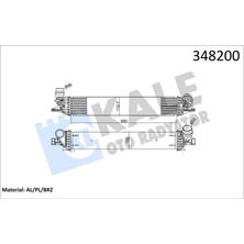 Turbo Radyatörü Intercooler Logan 3 2.0 Dcı Al-Pl-Brz 652X112X108 144960001R