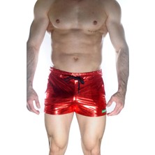 Eterella Erkek Kırmızı Lame Short