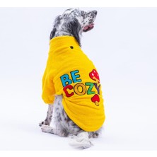 Pawstar Sarı Porto Cozy Urban Moods Peluş Orta Büyük Irklar Köpek Kıyafeti Köpek Sweati
