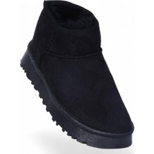 Skuaiter Skuaıter Rida Siyah Kadın Içi Kürklü Düz Bot