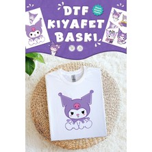Msticker Kumaşa Baskı Yapılabilen Özel Tasarım Ütü ile Yapışan Tekstil Dtf Baskı Görseli Kuromi Temalı