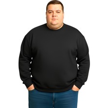 Sngl Erkek Büyük Beden Oversize 3 Iplik Uzun Kollu Sweatshirt 3xl-4xl-5xl-6xl-7xl-8xl-9xl