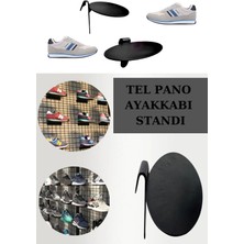 Manken İstanbul 50 Adet Tel Panoya Geçme Plastik Ayakkabı Standı Ayakkabı Teşhir Standı Ayakkabı Rafı