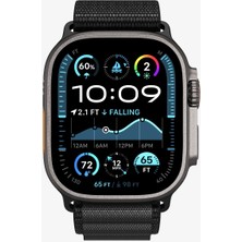 Spigen Apple Watch Ultra 49mm Seri 3/2/1 - 46mm Seri 11/10 - 45mm Seri SE3/9/8/7 - 44mm Seri SE2/SE/6/5/4 ile Uyumlu Kordon Kayış WBF1 Black - AMP10144