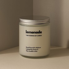 Basement : Lemonade : Cam Kavanozda Kokulu %100 Soya Mum (Limon, Portakal, Vanilya, Bergamot)