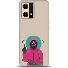 Rulet Oppo Reno 7 Kılıf Hd Baskılı Kılıf + Seramik Tam Kaplayan Ekran Koruyucu 286