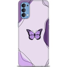 Rulet Oppo Reno 4 Kılıf Hd Baskılı Kılıf + Seramik Tam Kaplayan Ekran Koruyucu 182