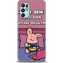 Rulet Oppo Reno 6 Kılıf Hd Baskılı Kılıf + Seramik Tam Kaplayan Ekran Koruyucu 166