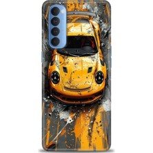 Rulet Oppo Reno 4 Pro Kılıf Hd Baskılı Kılıf + Seramik Tam Kaplayan Ekran Koruyucu 104