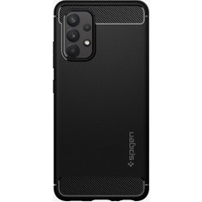Spigen Samsung Galaxy A17 / A17 5G ile Uyumlu Ekstra Dayanıklı Kılıf Rugged Armor Hava Kanalı Teknolojisi™ Askeri Sınıf Koruma Matte Black Çift Katman Kapak - ACS09844