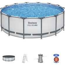 Bestway® 5612X Steel Pro Max™ Prefabrik Yer Üstü Çember Havuz Seti 4,27 M x 1,22 M