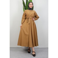 Efil Tesettür Elbise Sütlükahve