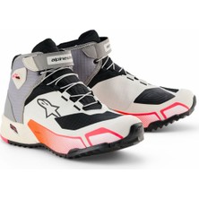Alpinestars Cr-X Ds Kadın Motosiklet Botu Korumalı Beyaz Siyah Kırmızı Su Geçirmez Yapı