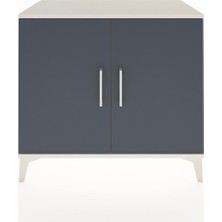 Dienni Hyperion Şifonyer 2 Kapaklı 88X44X80 Aytaşı-Antrasit