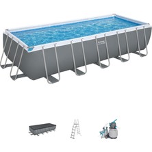 Bestway® 5612B Power Steel™ Prefabrik Yer Üstü Havuz Seti 6,40 M x 2,74 M x 1,32 M