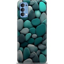 Oppo Reno 4 Kılıf Hd Baskılı Kılıf + Seramik Tam Kaplayan Ekran Koruyucu 346
