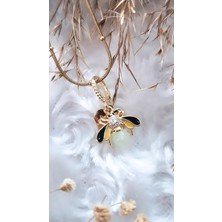 Serenity Ateş Böceği Figürlü Çelik Kolye