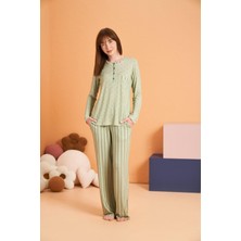 Pjs Kadın Yeşil Pijama Takımı 28076