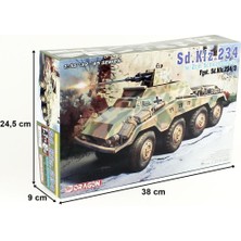 Dragon 6969 1/35 Ölçek, Sd.Kfz. 234/3 w/2cm, Amfibik Hafif Zırhlı ve 2 cm. Topu Plastik Model Kiti